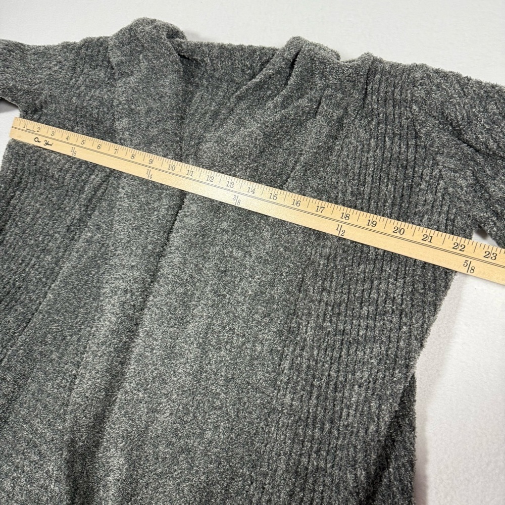 Barefoot Dreams CozyChic‎ Lite Cardigan dark gray LARGE - Picture 4 of 7